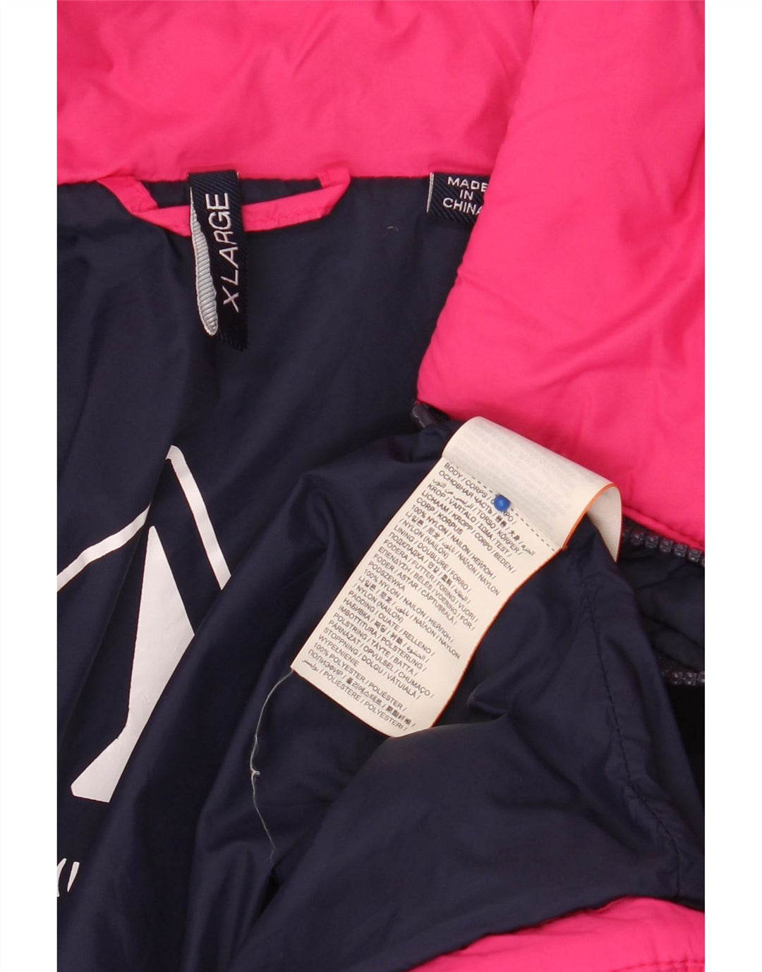 SUPERDRY Veste matelassée Femme UK 18 XL Rose Nylon