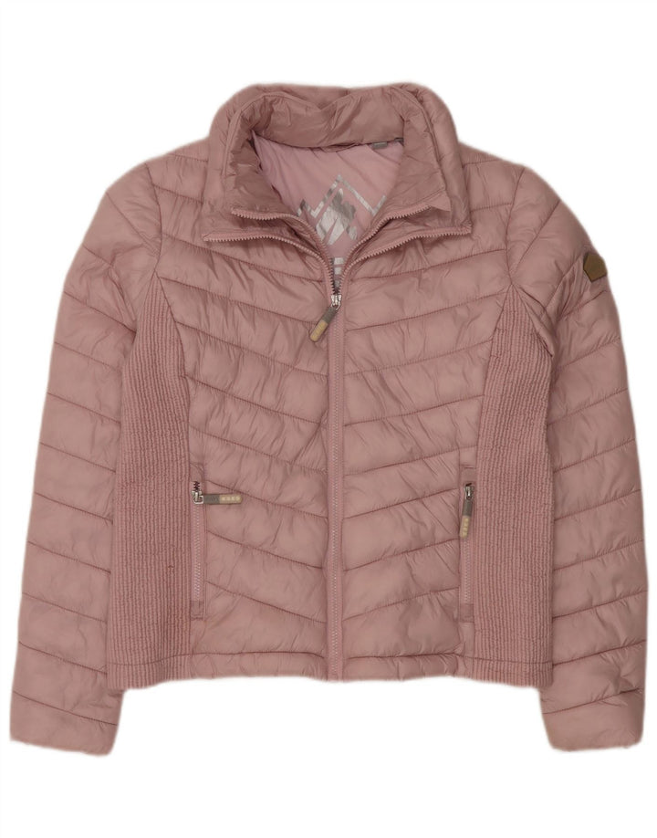 SUPERDRY Veste matelassée pour femme UK 16 Large Rose Nylon