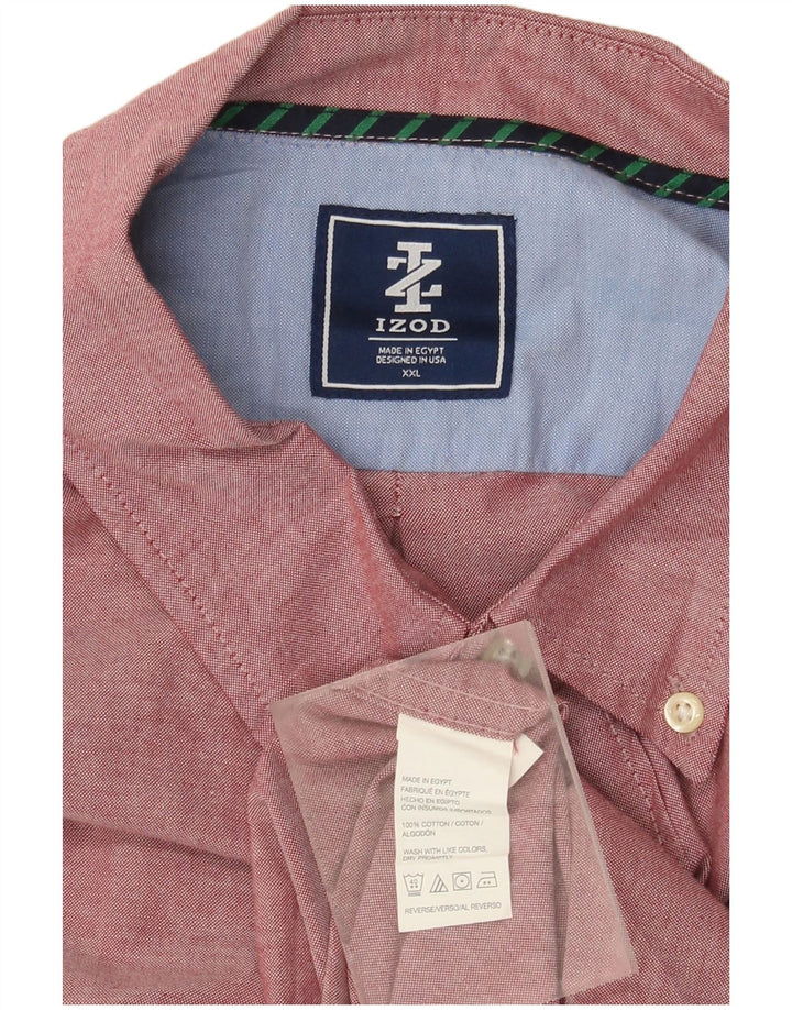 Izod Chemise Homme 2XL Coton Bordeaux