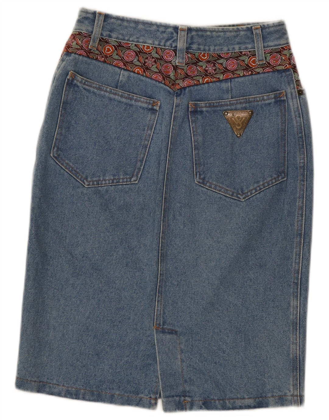 Swinger Jupe en Jean Femme IT 41 Medium W27 Bleu Coton