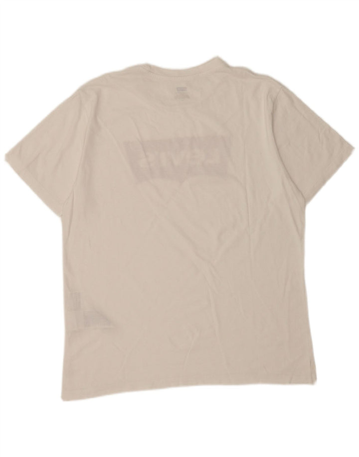 Levi's Tee-Shirt Graphique Homme Blanc Moyen Coton