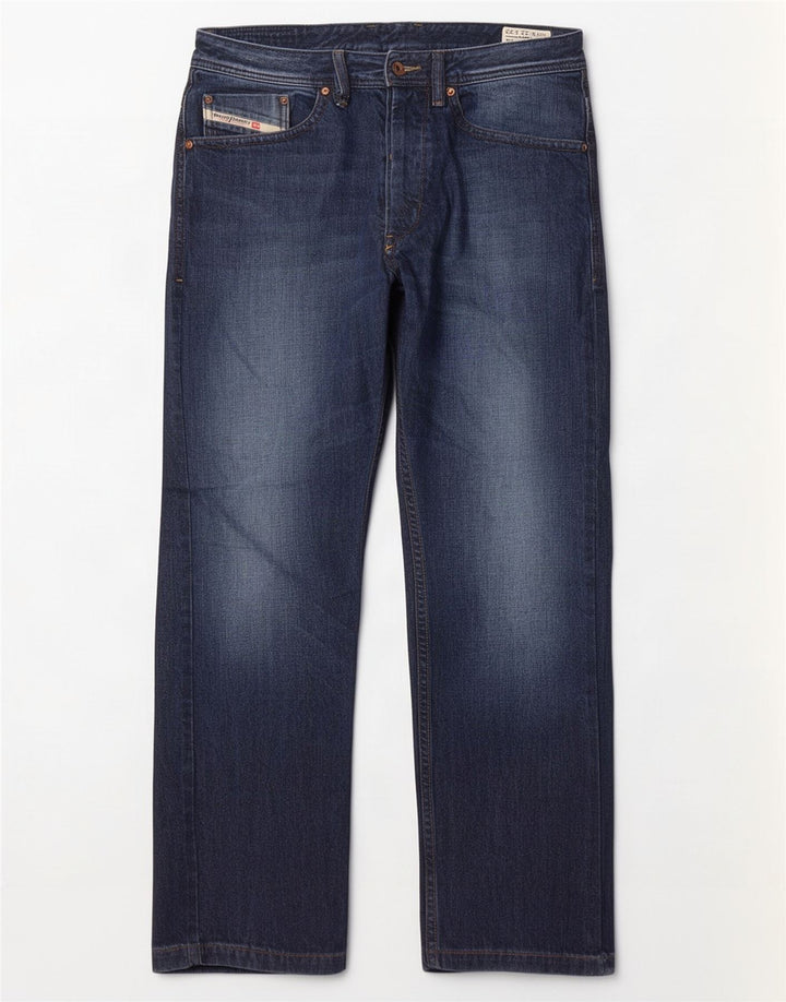 Diesel Jean Droit Braddo Homme W32 L32 Bleu Coton