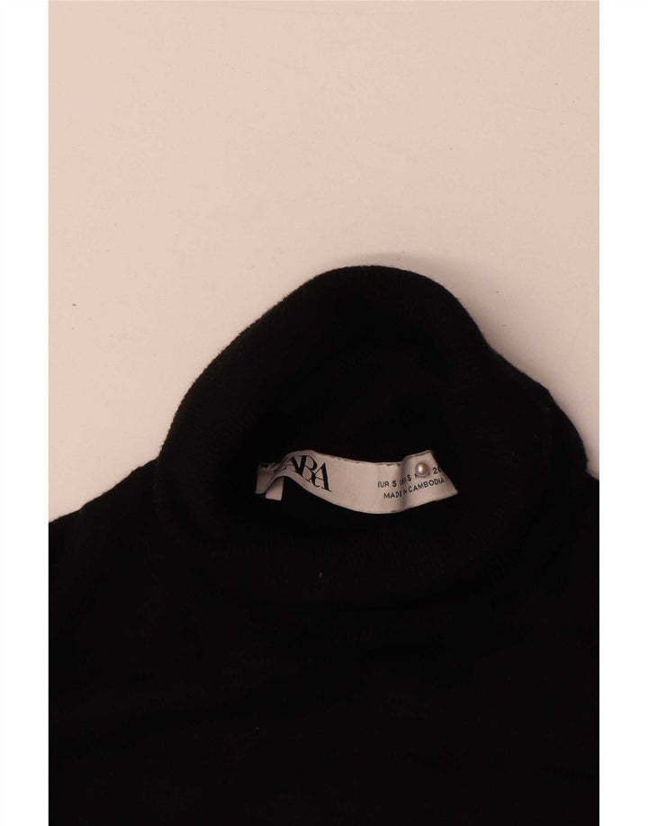Zara Pull col roulé pour femme UK 10 Petit Noir