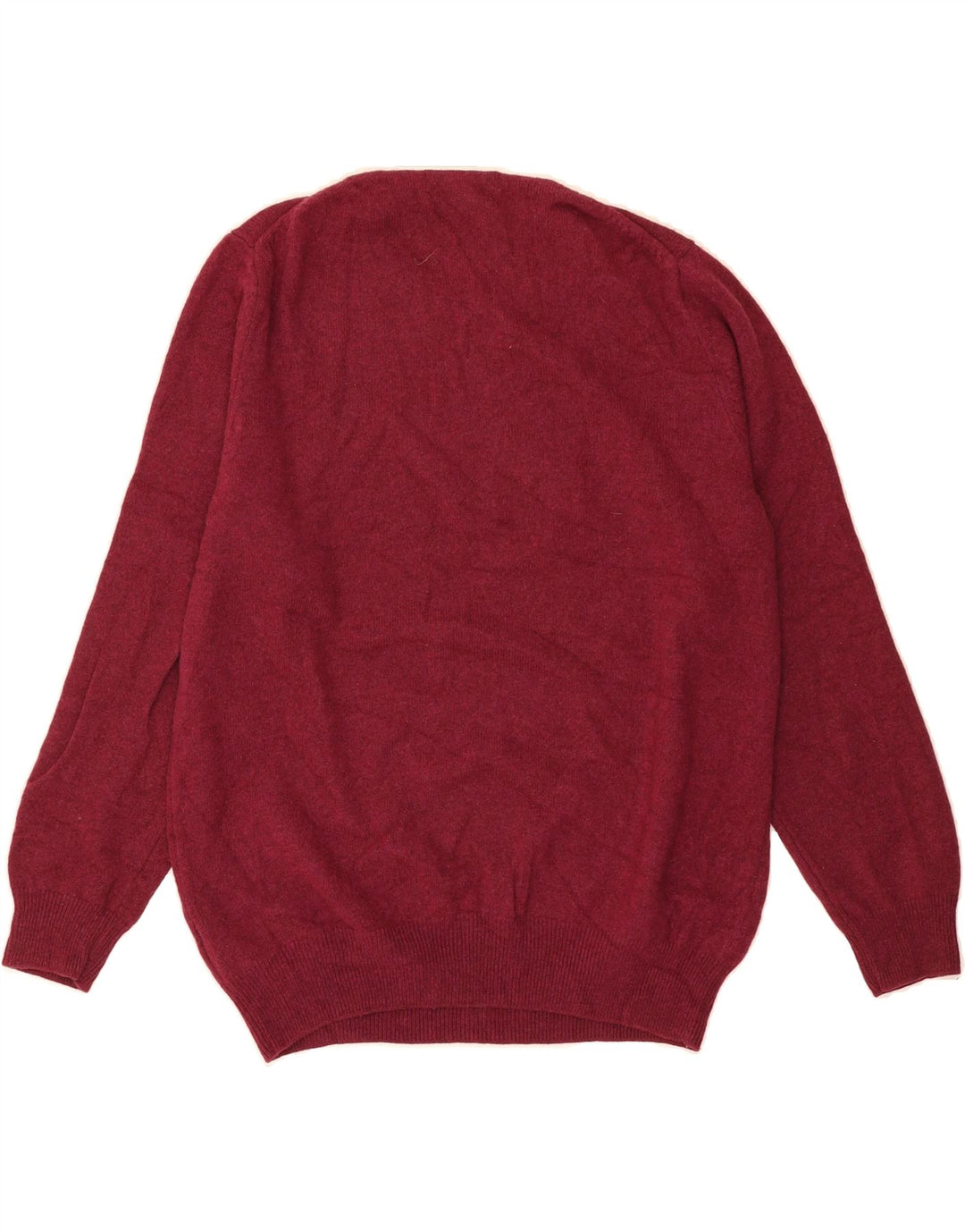 MARKS & SPENCER Womens Crew Neck Jumper Sweater UK 16 Large Maroon Vintage Marks & Spencer and Second-Hand Marks & Spencer from Messina Hembry 