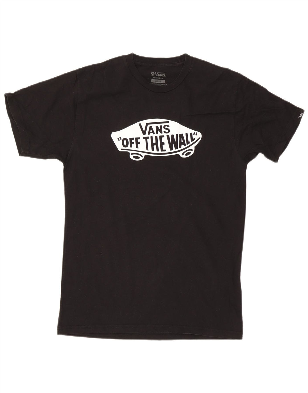 Vans T-shirt graphique coupe classique pour homme en coton noir moyen