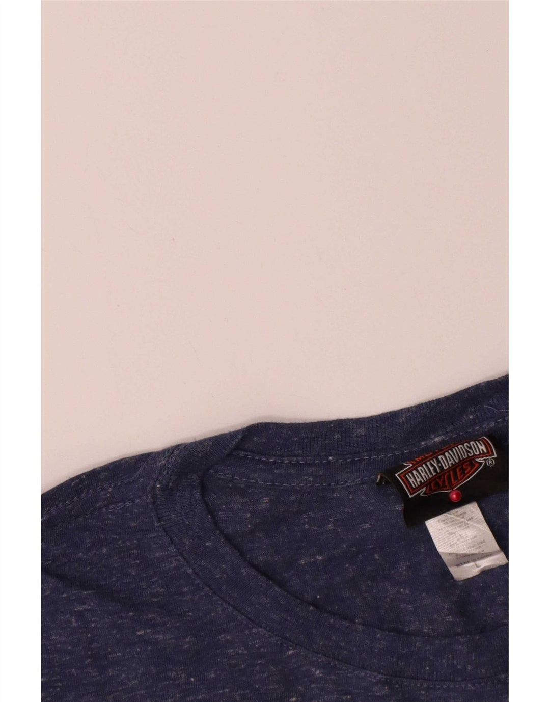 Harley Davidson Haut graphique à manches longues pour femme UK 14 Large Bleu marine