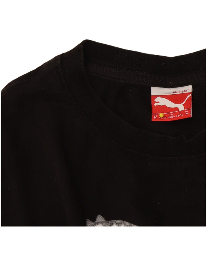 Puma Tee-Shirt Graphic Homme Noir Moyen Colourblock