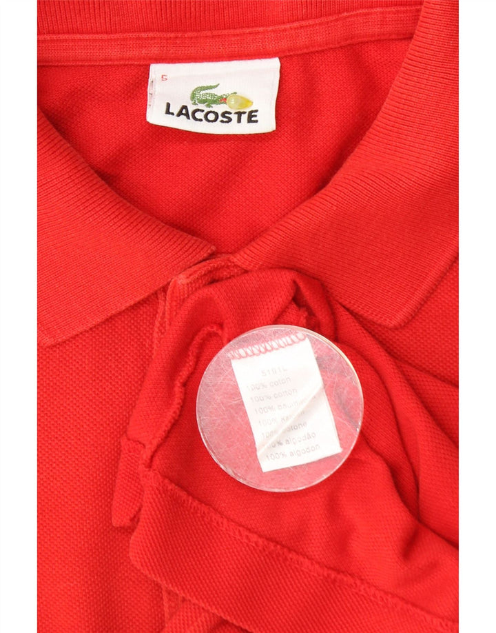Lacoste Polo Homme Taille 5 Grand Coton Rouge