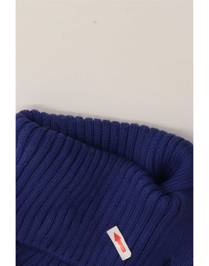 Marks & Spencer Pull col roulé pour femme UK 10 Petit Bleu Acrylique