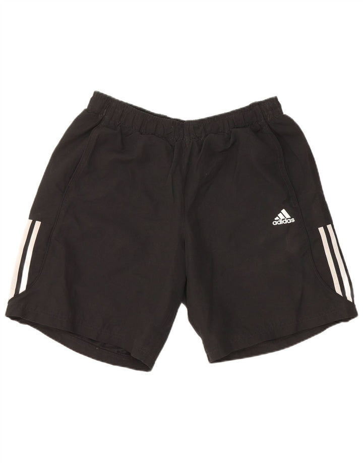 ADIDAS Short de sport Climalite pour hommes, grand, noir, polyester