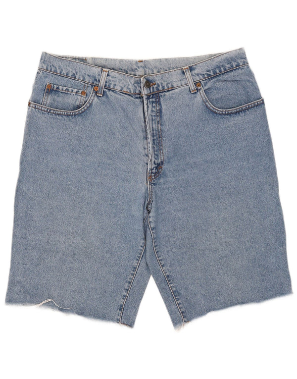Casucci Short en jean pour homme W36 Large Bleu Coton
