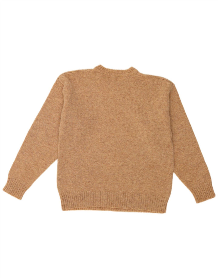 Fila Pull col rond homme IT 50 laine mouchetée marron moyen