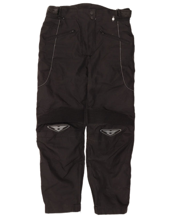Prexport Pantalon de moto droit pour homme Large W32 L27 Noir Polyester
