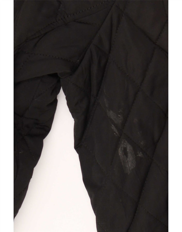 Zara Veste matelassée pour homme UK 38 Medium Noir Polyester