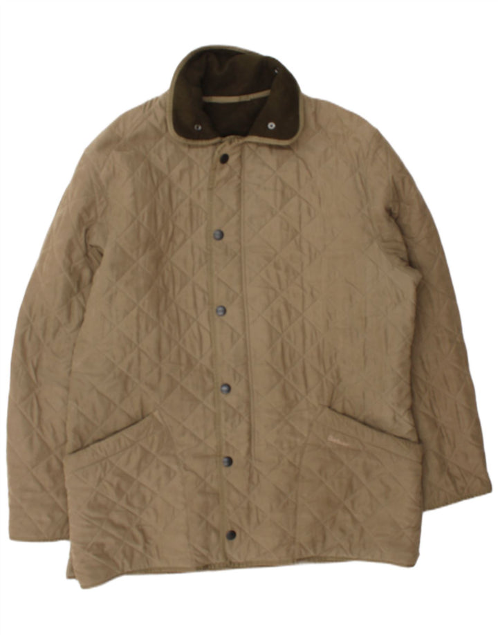 Barbour Veste matelassée pour homme UK 42 XL Beige Polyester