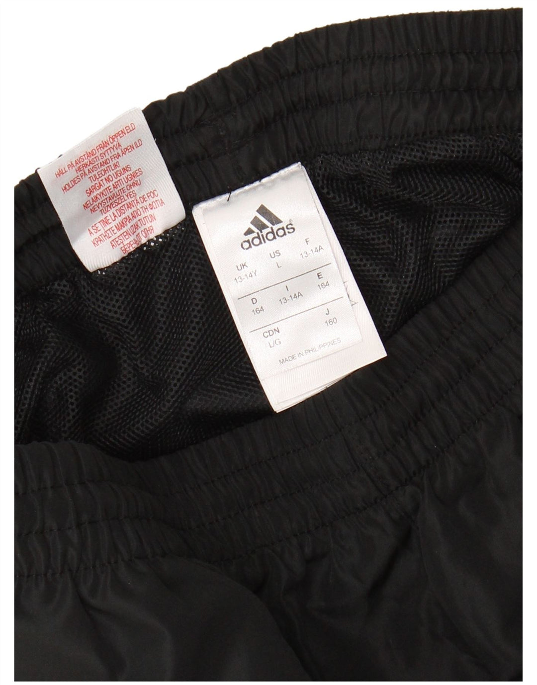 ADIDAS Pantalon de survêtement garçon Joggers 13-14 ans Noir Polyester