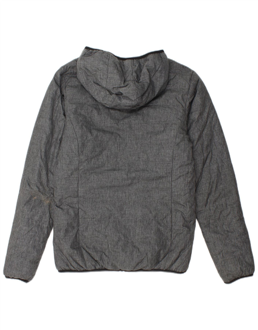 Ellesse Veste matelassée réversible à capuche surdimensionnée pour femme UK 10 Small Gris