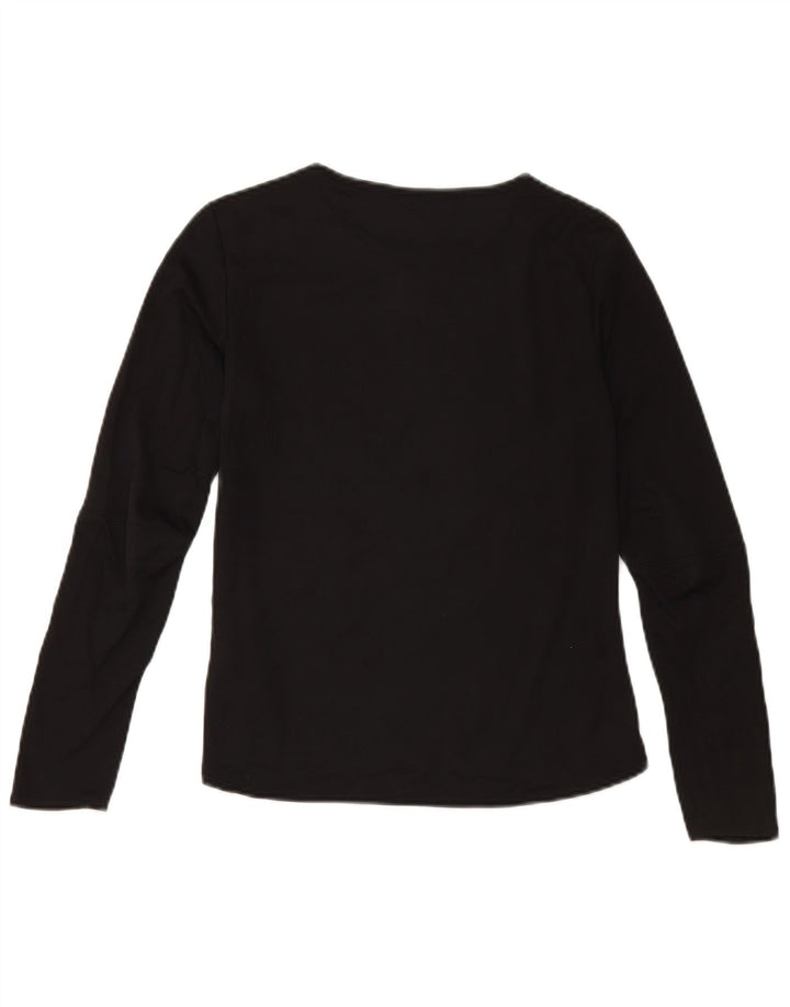 Adidas Femmes Climacool Top Manches Longues UK 8/10 Petit Noir Polyester