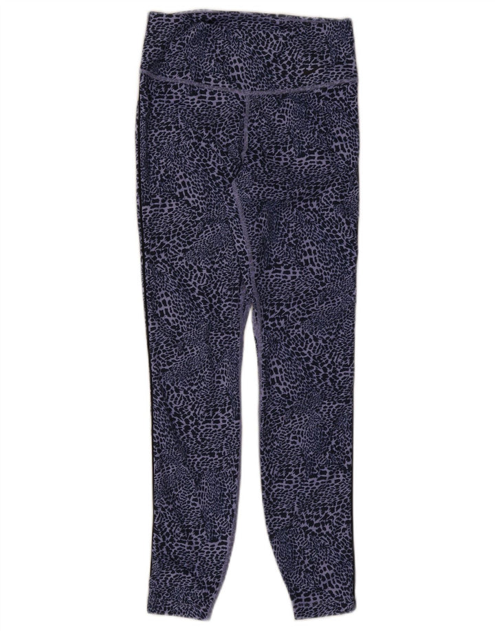 Nike Legging Dri Fit pour femme UK 8 Petit bleu imprimé animal Polyester