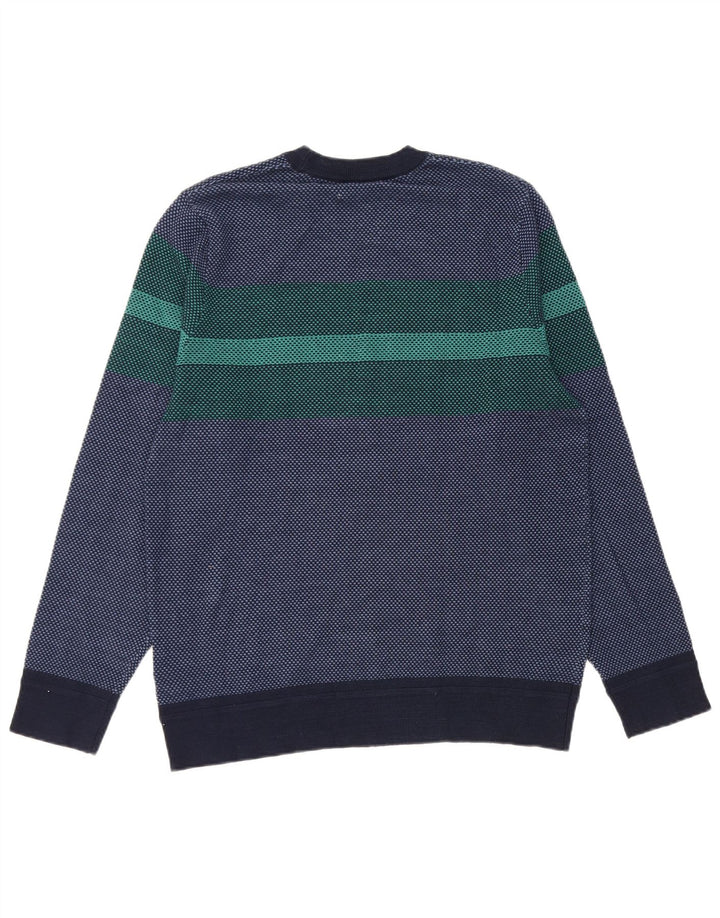 Marks & Spencer Pull à col rond pour homme Bleu marine moyen Colourblock