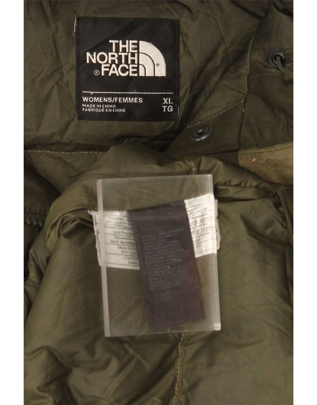 The North Face Veste matelassée à capuche pour femme UK 18 XL Vert Polyester