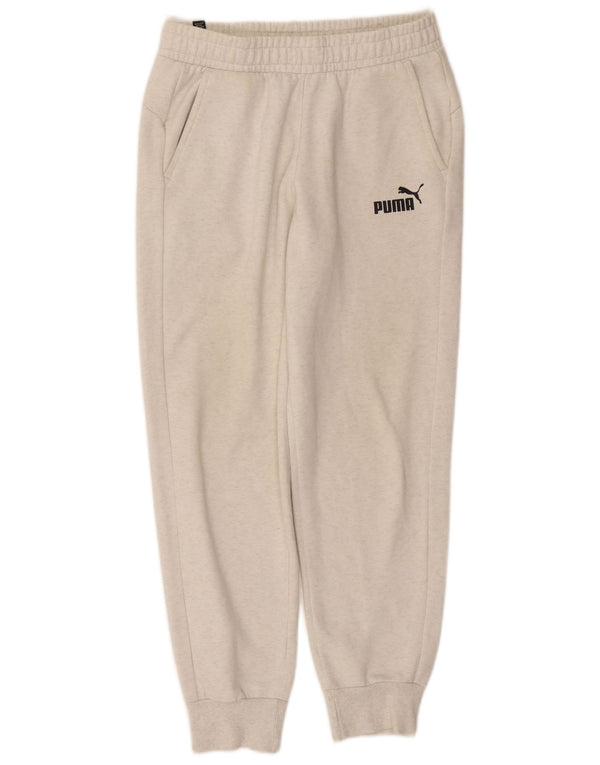 Puma Pantalon de Survêtement Joggers Homme Blanc Moyen Coton