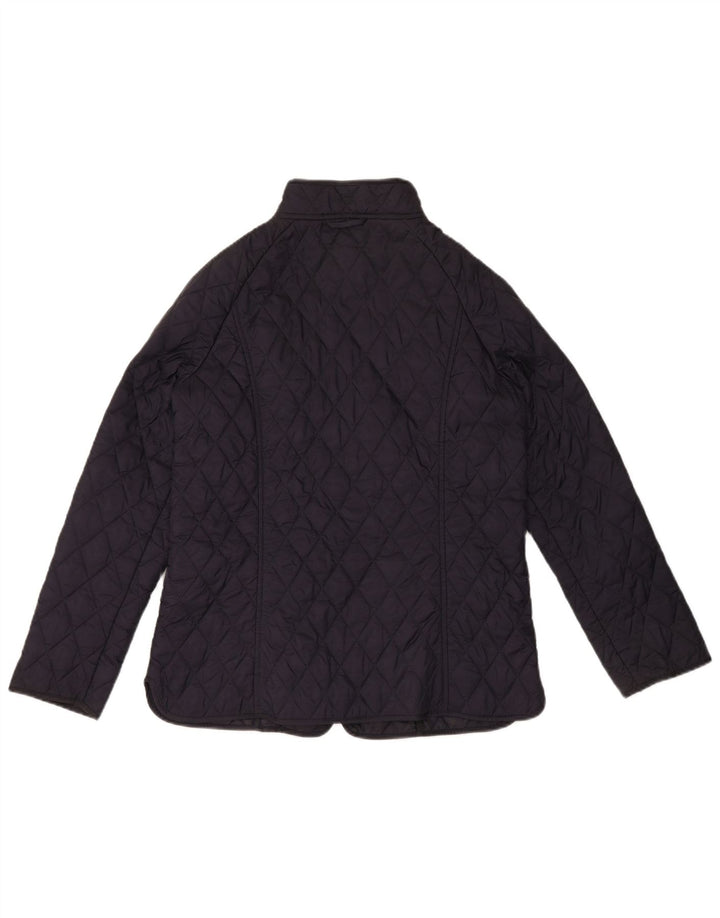 BARBOUR Veste matelassée pour femme UK 14 Large Bleu Marine Polyamide
