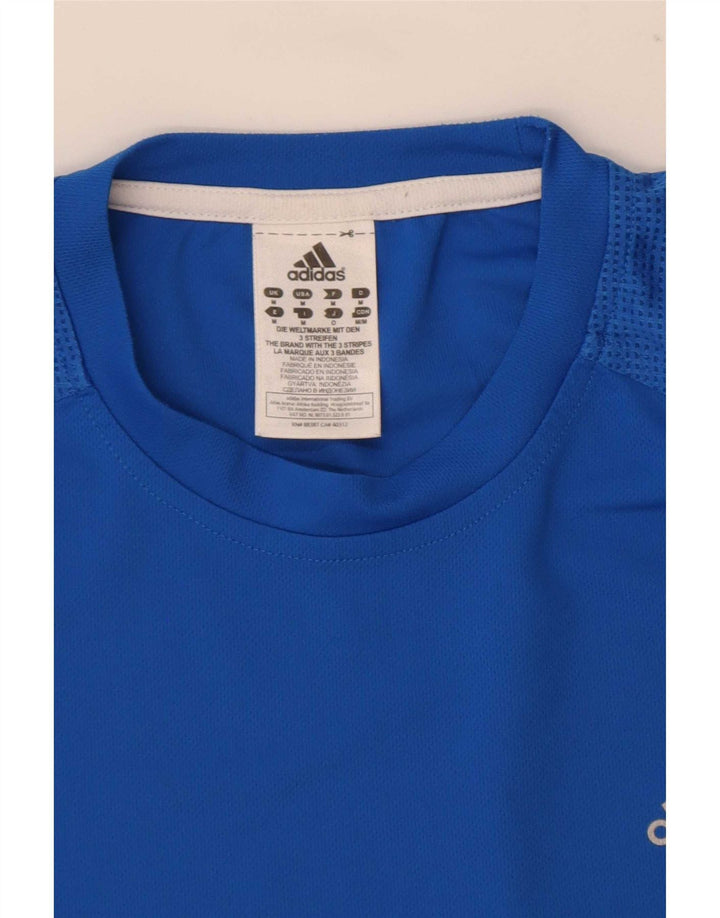 Adidas T-Shirt Homme Bleu Moyen Polyester
