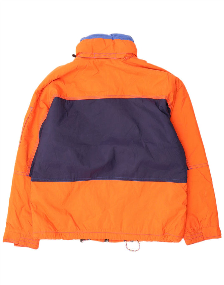 Sergio Tacchini Veste de ski à capuche pour homme UK 40 Large Orange Colourblock