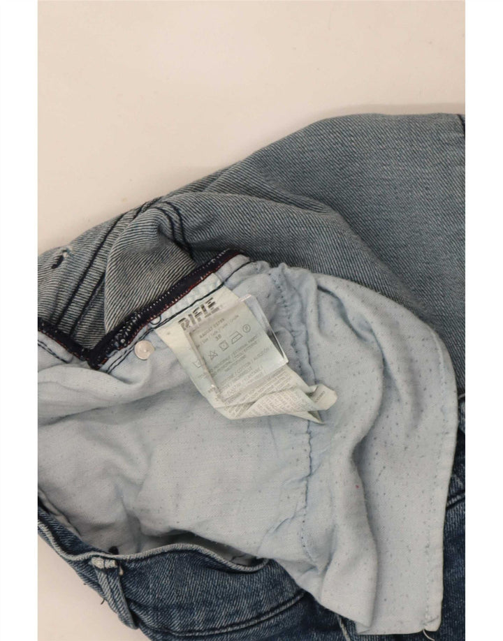 Rifle Jean slim vieilli pour homme W38 L33 en coton bleu