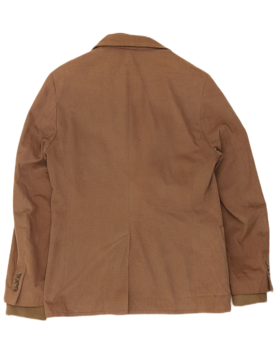 Zara Veste Blazer 2 Boutons Homme EU 50 Coton Marron Moyen