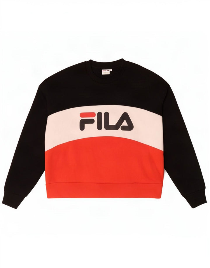 Fila Sweat-shirt graphique pour femme UK 14 Medium Multicolore