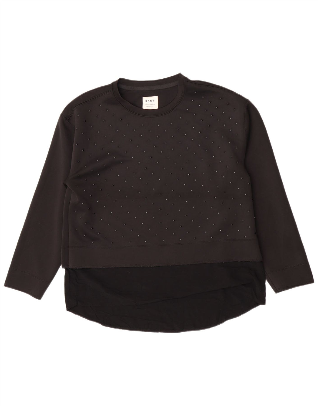 Dkny Sweat-shirt pour femme UK 46 Large Noir Polyester