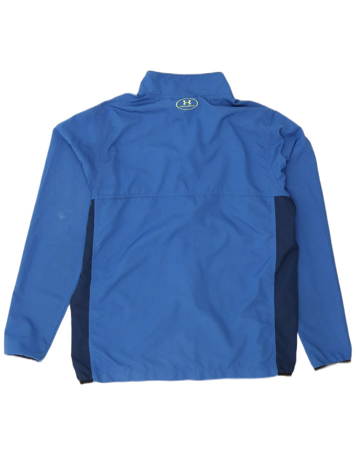 Under Armour Veste de survêtement pour homme Large Bleu Colorblock Polyester