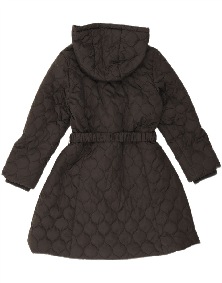 Monsoon Manteau matelassé à capuche pour fille 9-10 ans Noir Polyester
