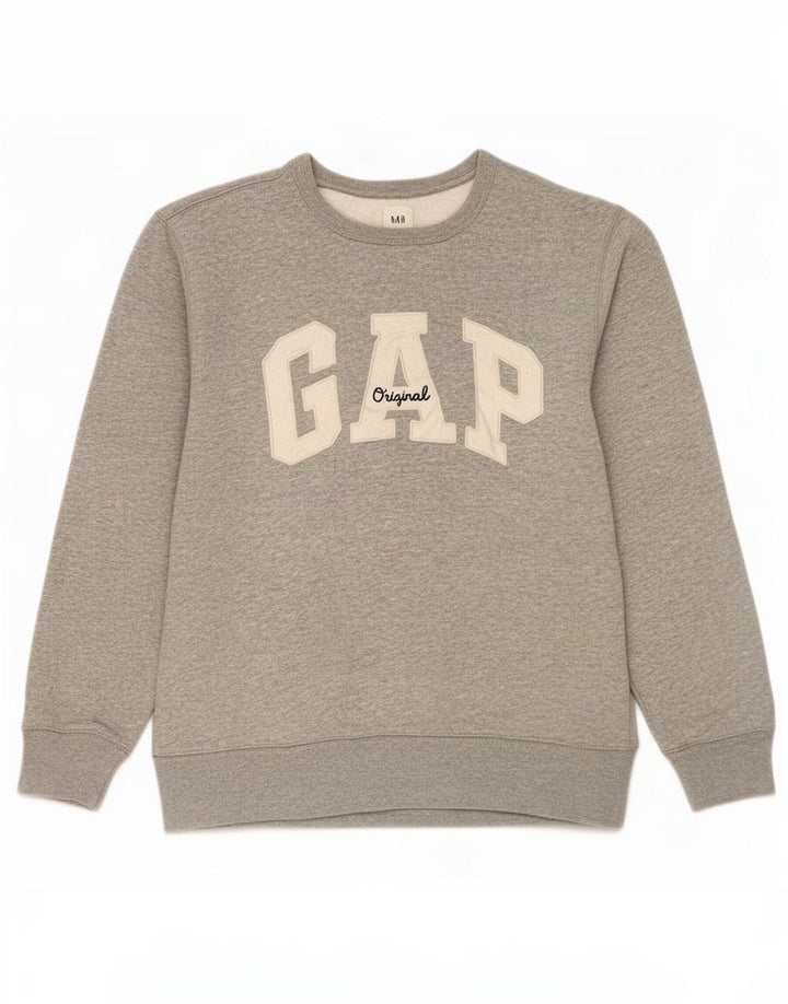 Gap Sweat-shirt graphique pour femme UK 14 Gris moyen