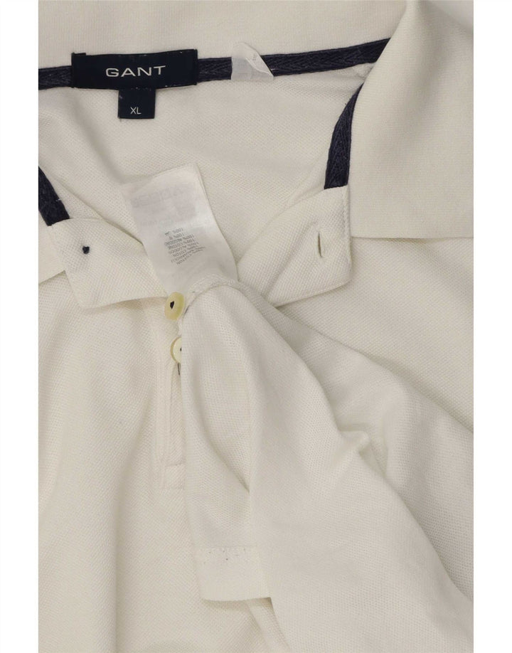 Gant Polo Homme XL Blanc Coton