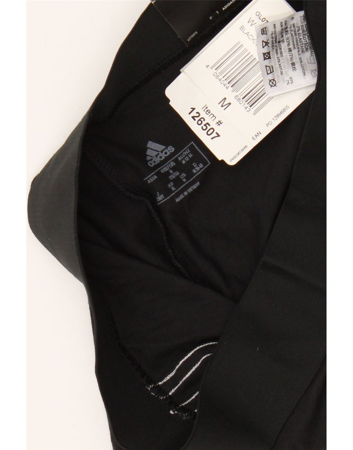 Adidas Leggings Femme UK 12/14 Moyen Noir