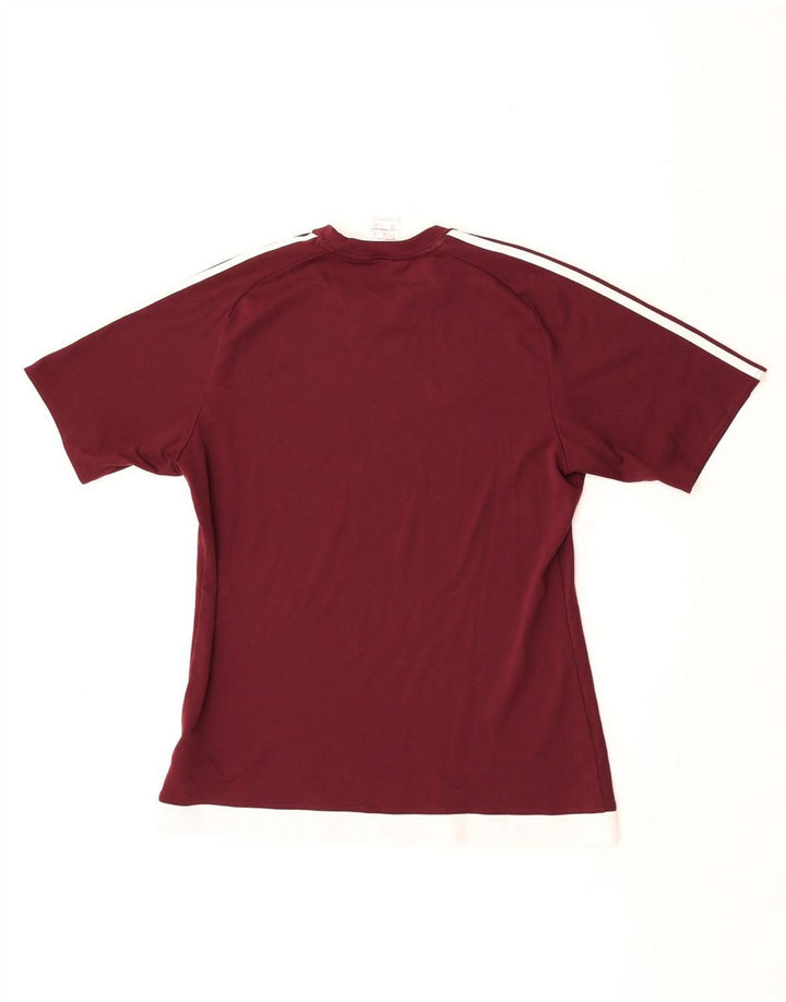 Adidas Hommes Climalite T-Shirt Haut Marron Moyen Polyester
