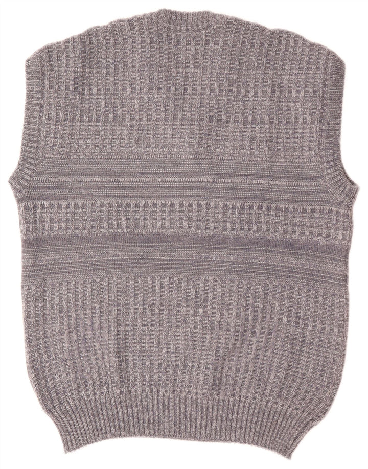 vintage Mens Vest Débardeur Grand Gris