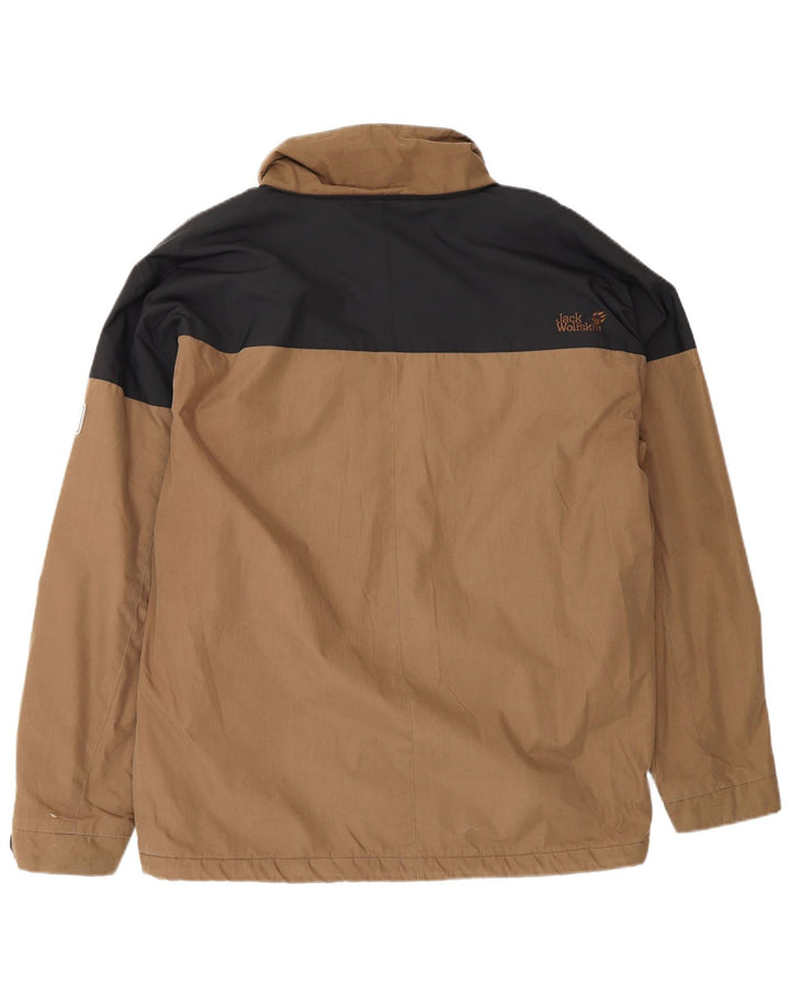 JACK WOLFSKIN Veste coupe-vent pour homme UK 38 Marron moyen Colourblock