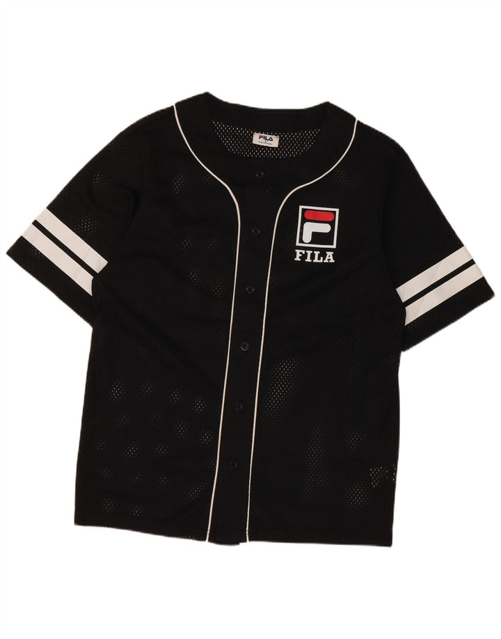 Fila Haut en Jersey Graphique Homme Petit Noir Polyester Colorblock