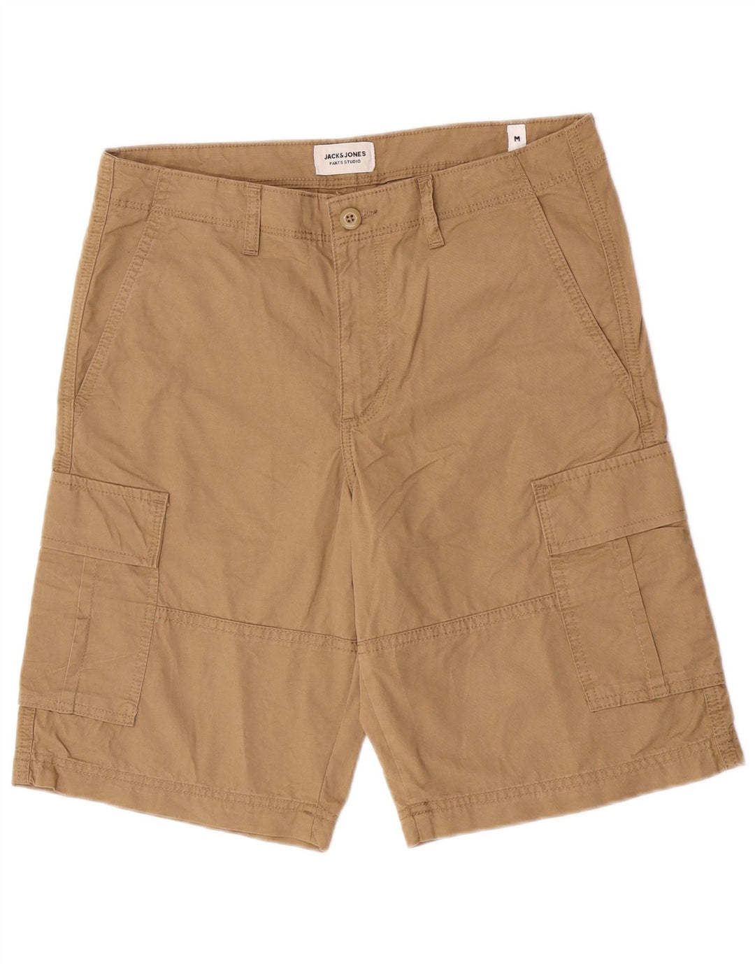 Jack & Jones Short Cargo Homme Moyen W32 Beige Coton