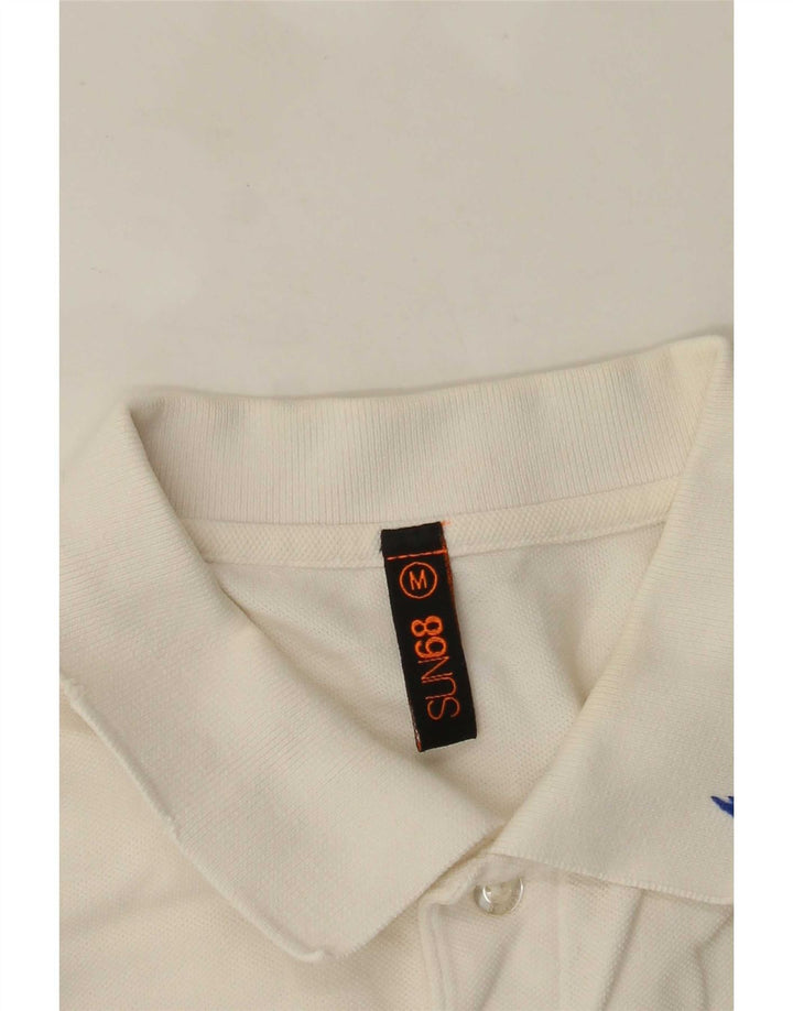 Sun68 Polo Graphique Homme Blanc Moyen