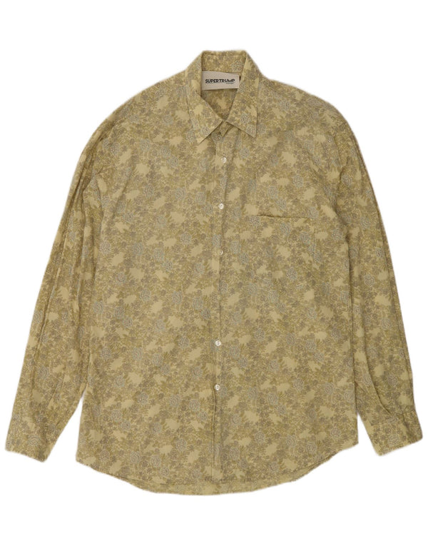 Chemise Homme Vintage Grand Kaki Floral