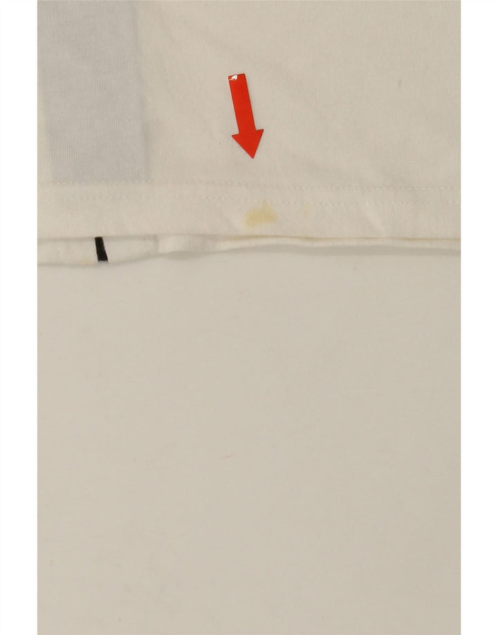 FERRE Mens T-Shirt Top XS White Cotton Vintage Ferre and Second-Hand Ferre from Messina Hembry 