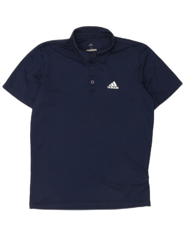 Adidas Homme Climalite Polo Petit Bleu Marine Polyester