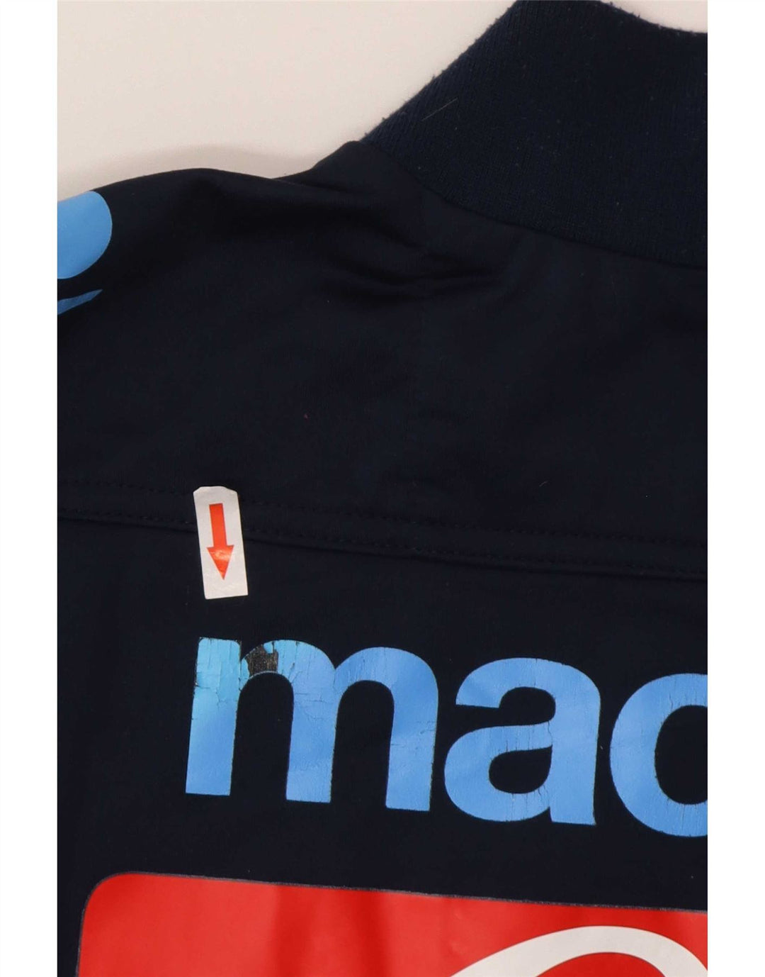 Macron Haut de Survêtement Graphique Pull Homme Bleu Marine Colorblock