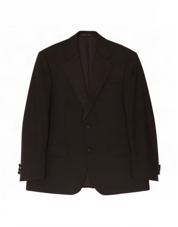 Marks & Spencer Veste blazer à 2 boutons pour homme UK 38 Noir moyen