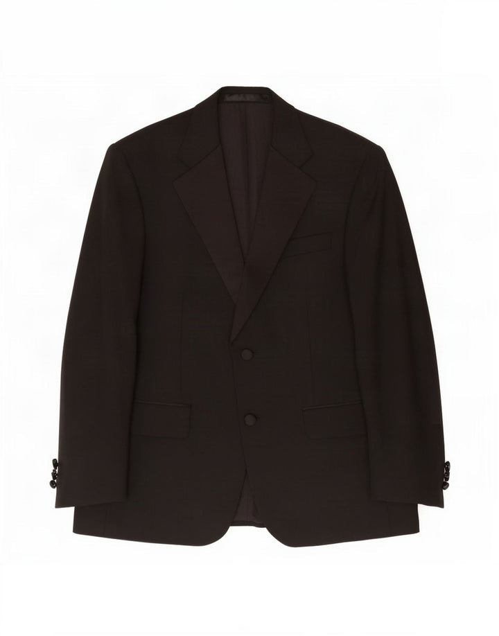 Marks & Spencer Veste blazer à 2 boutons pour homme UK 38 Noir moyen